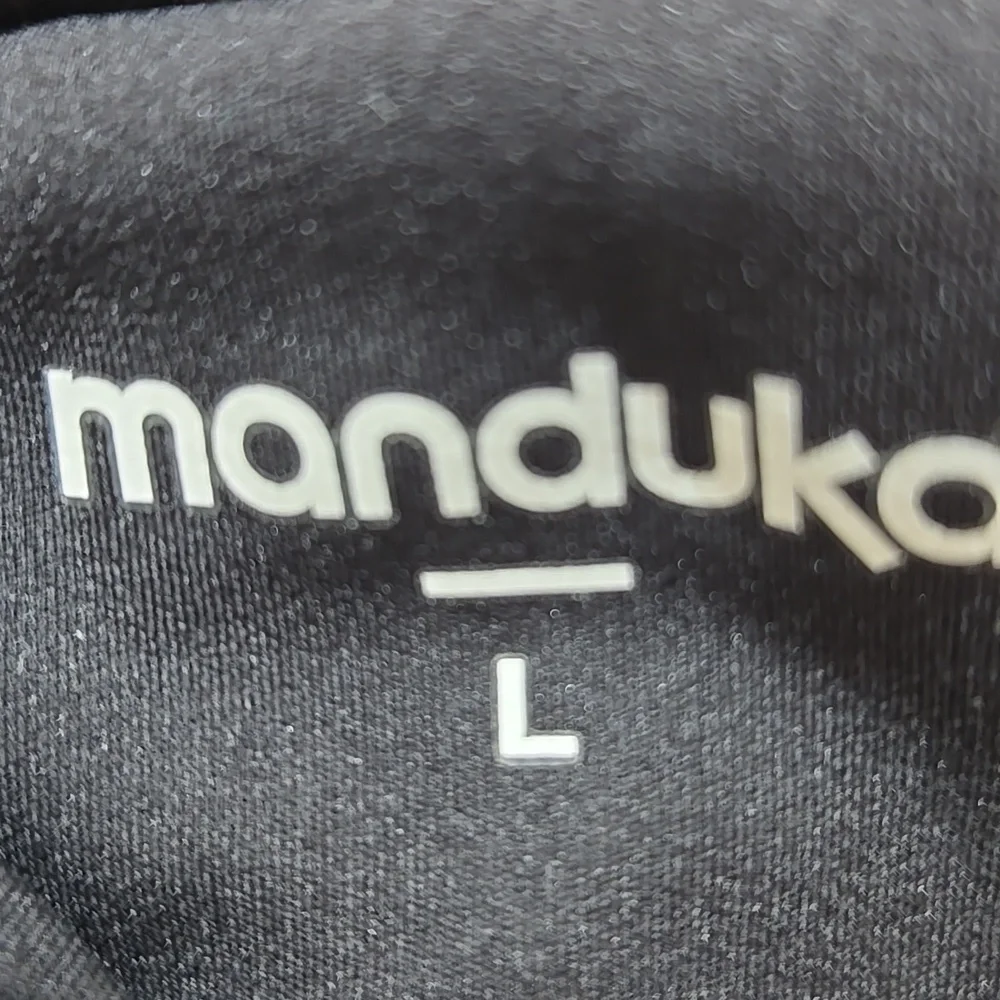 Manduka Mesh Women's Black Capri Leggings - Picture 5 of 7